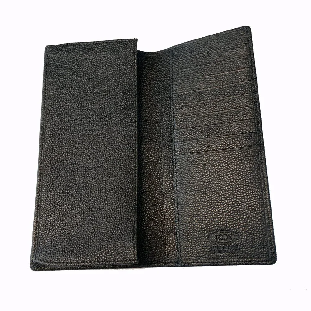 Tod's Italy Black‎ Vest Pocket Wallet Nuova Collection, XAMACHB7300GFI00V1